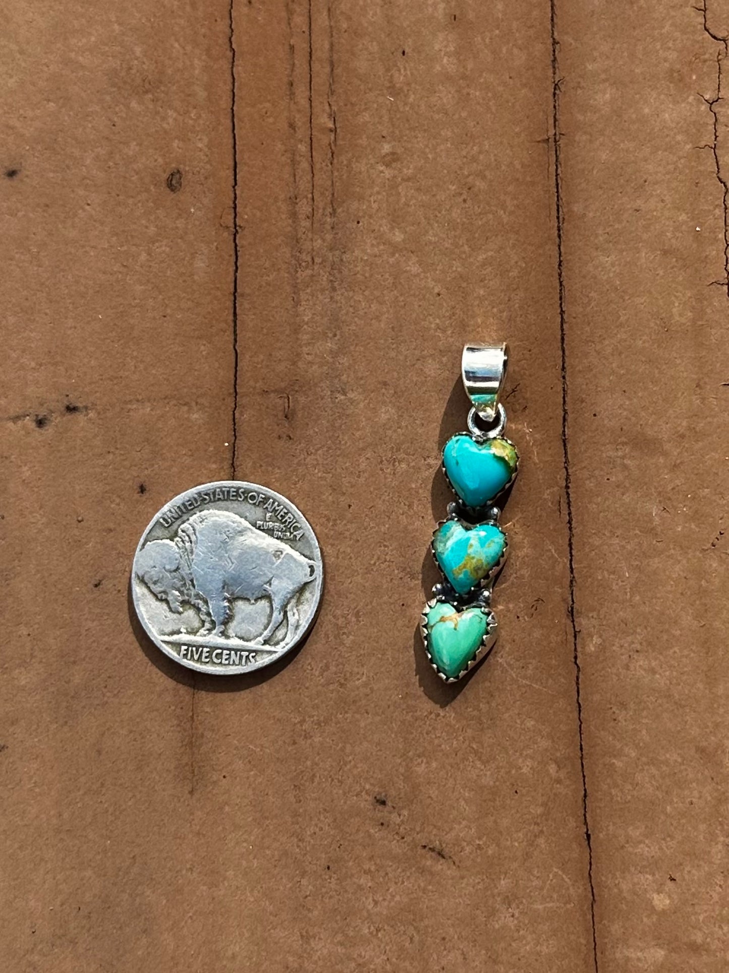 Kingman heart pendant