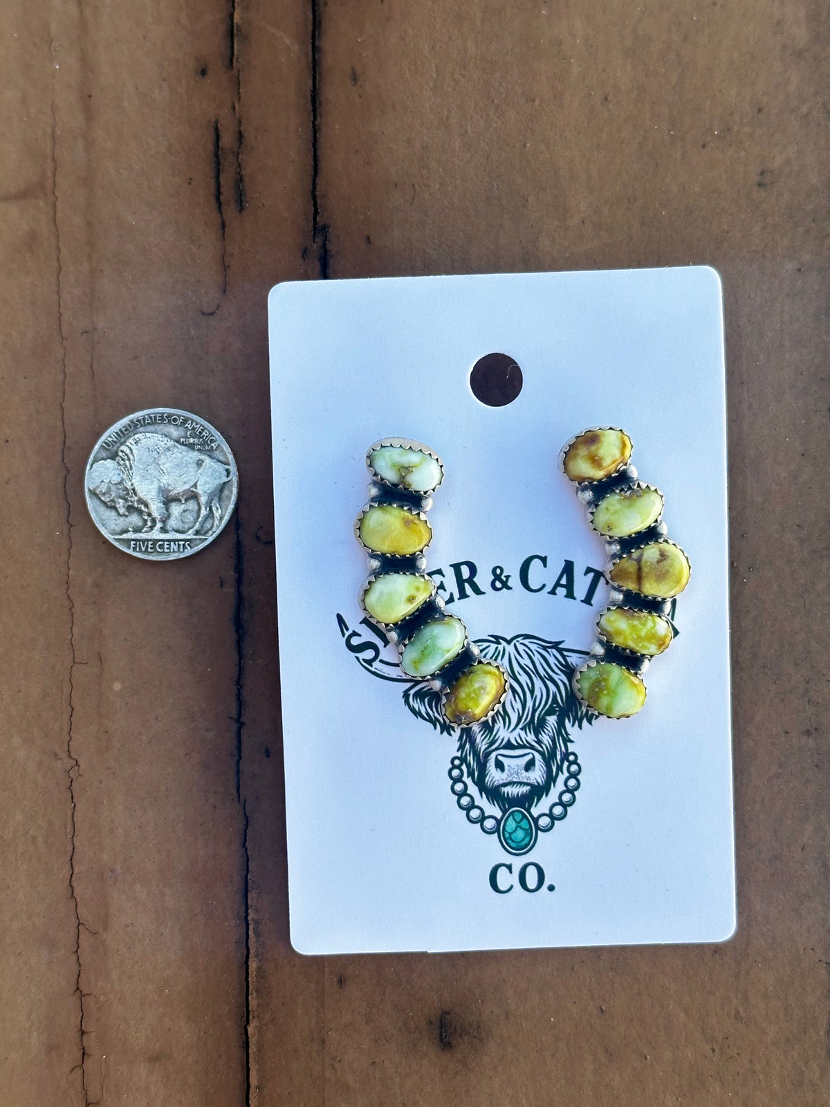 Palomino 5 stone earrings