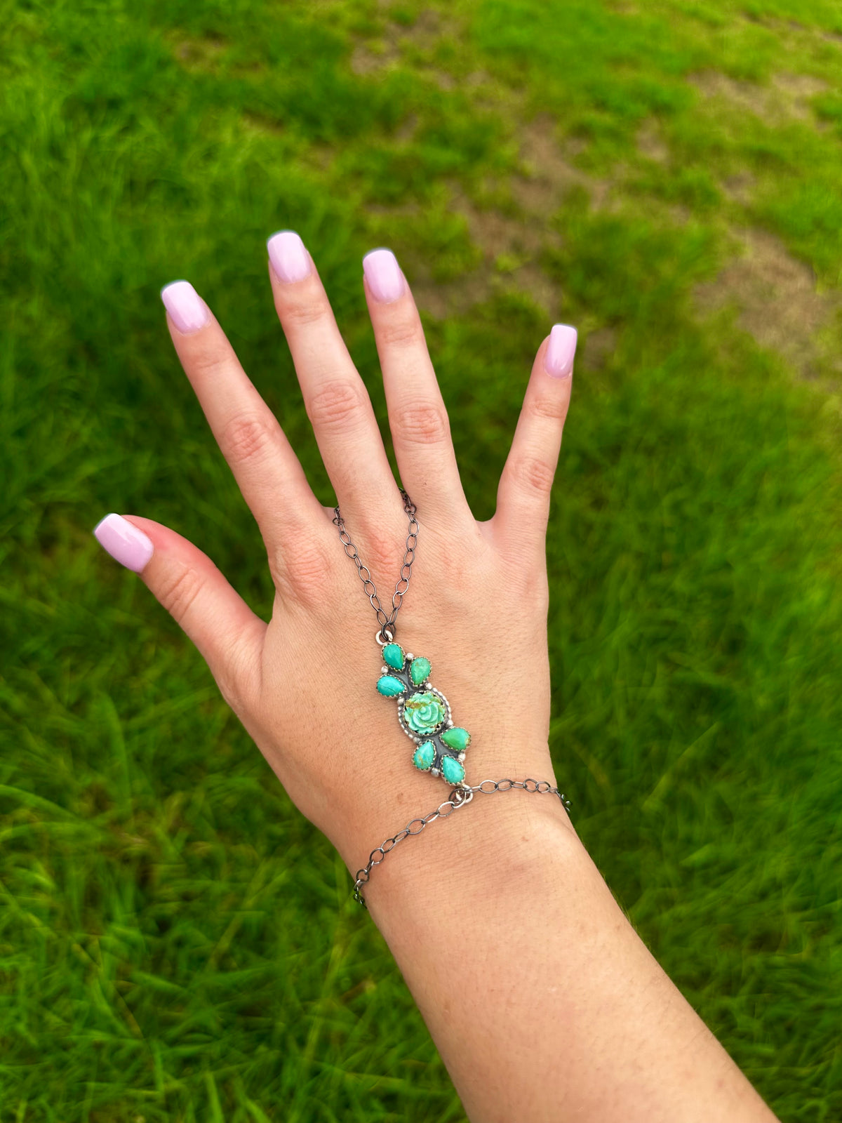 Kingman rose hand chain