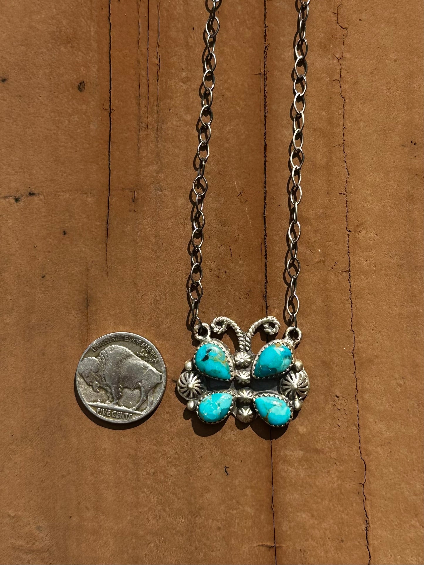 Kingman butterfly necklace