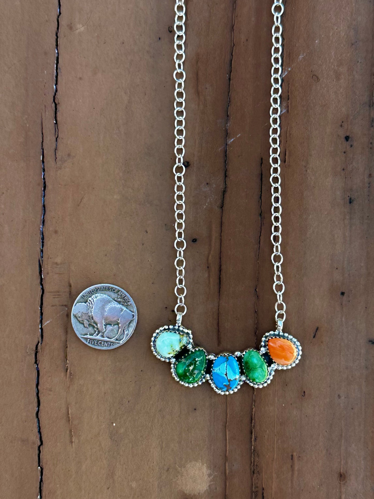 Multi stone necklace