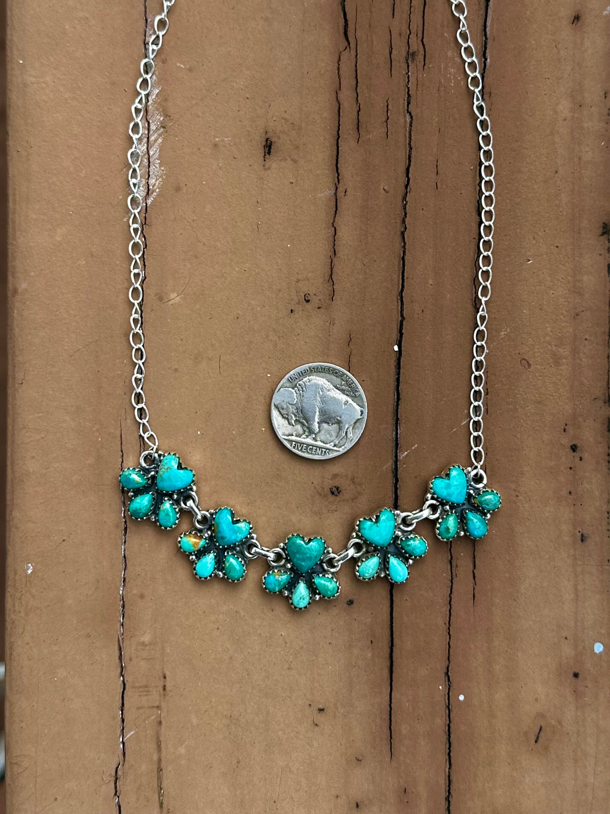 Turquoise Heart choker necklace
