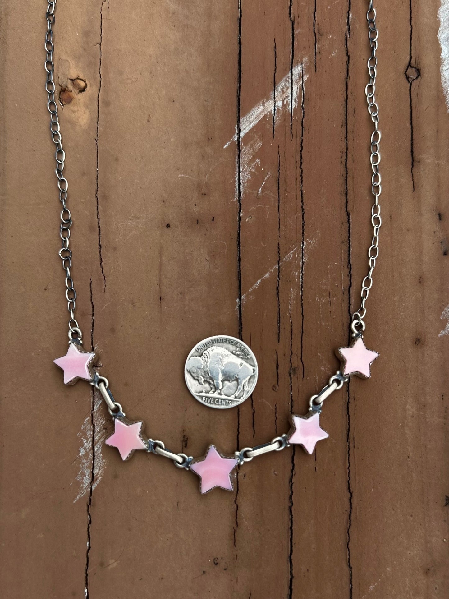 Pink conch star choker/necklace