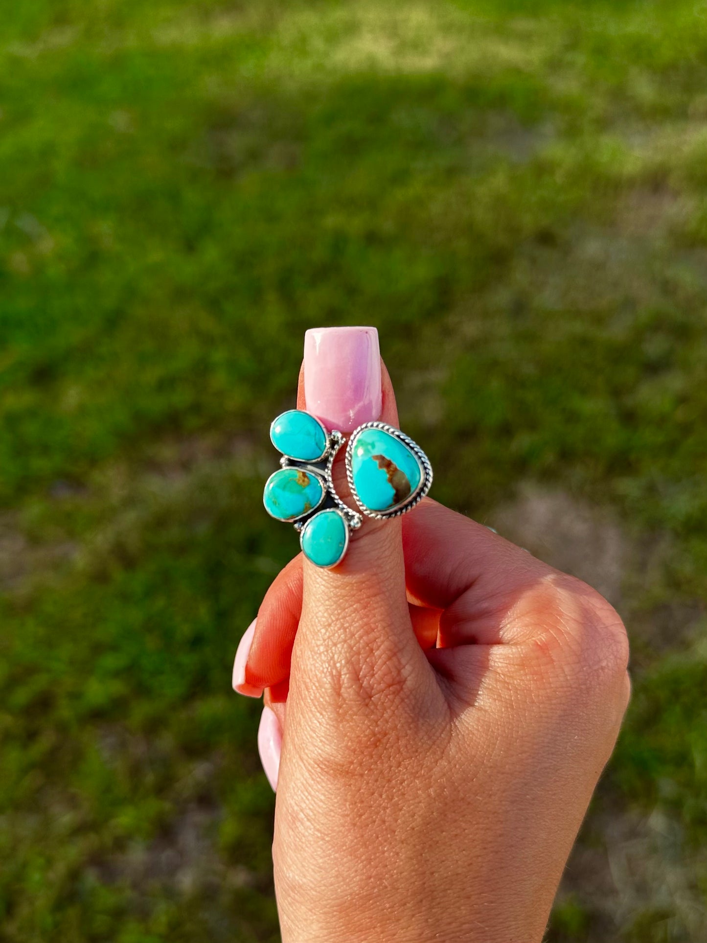 Adjustable Kingman Floater Ring