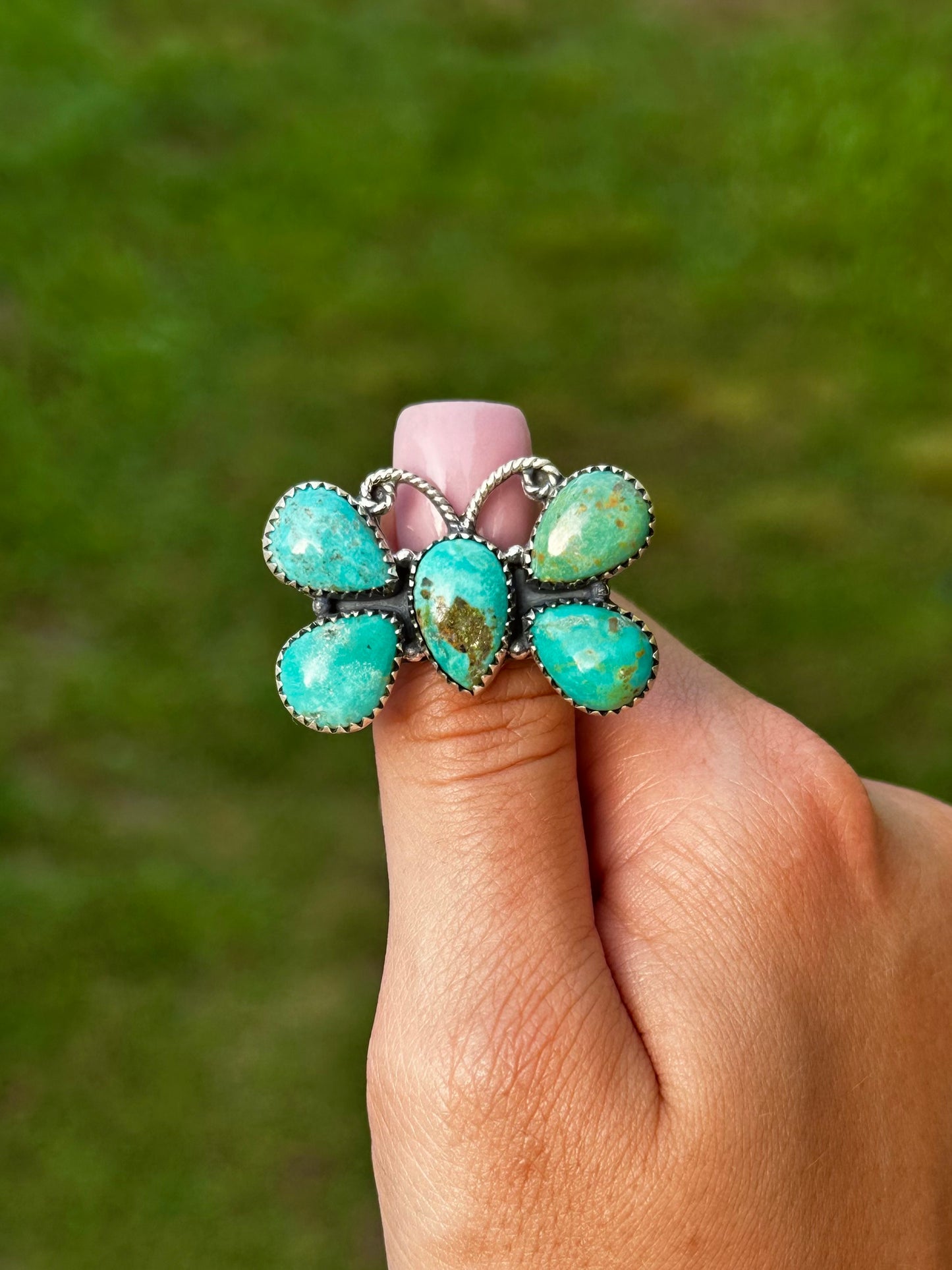 Adjustable Kingman butterfly ring