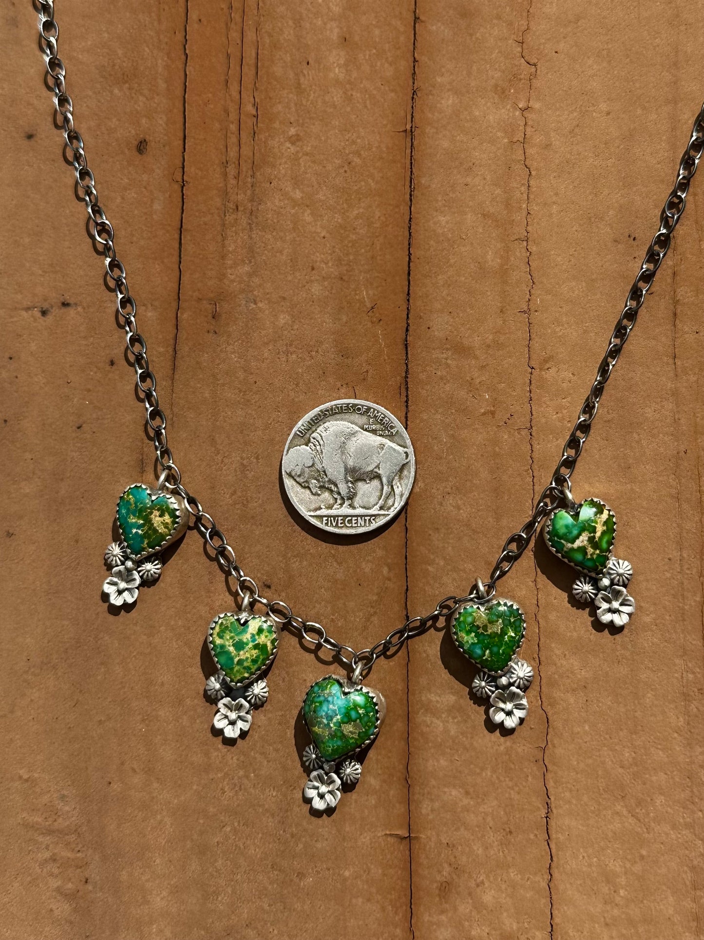 Sonoran heart charm necklace