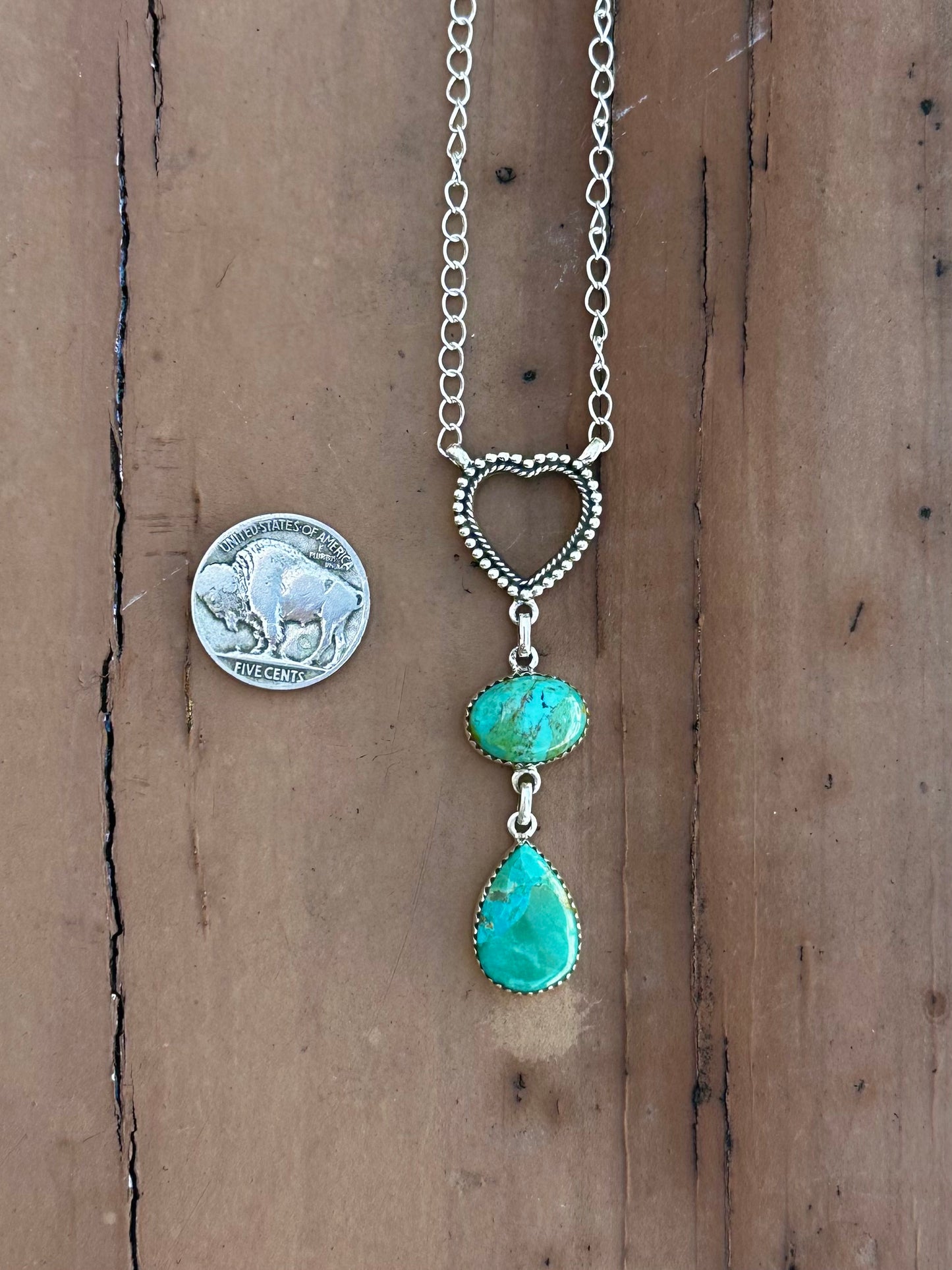 Turquoise heart necklace