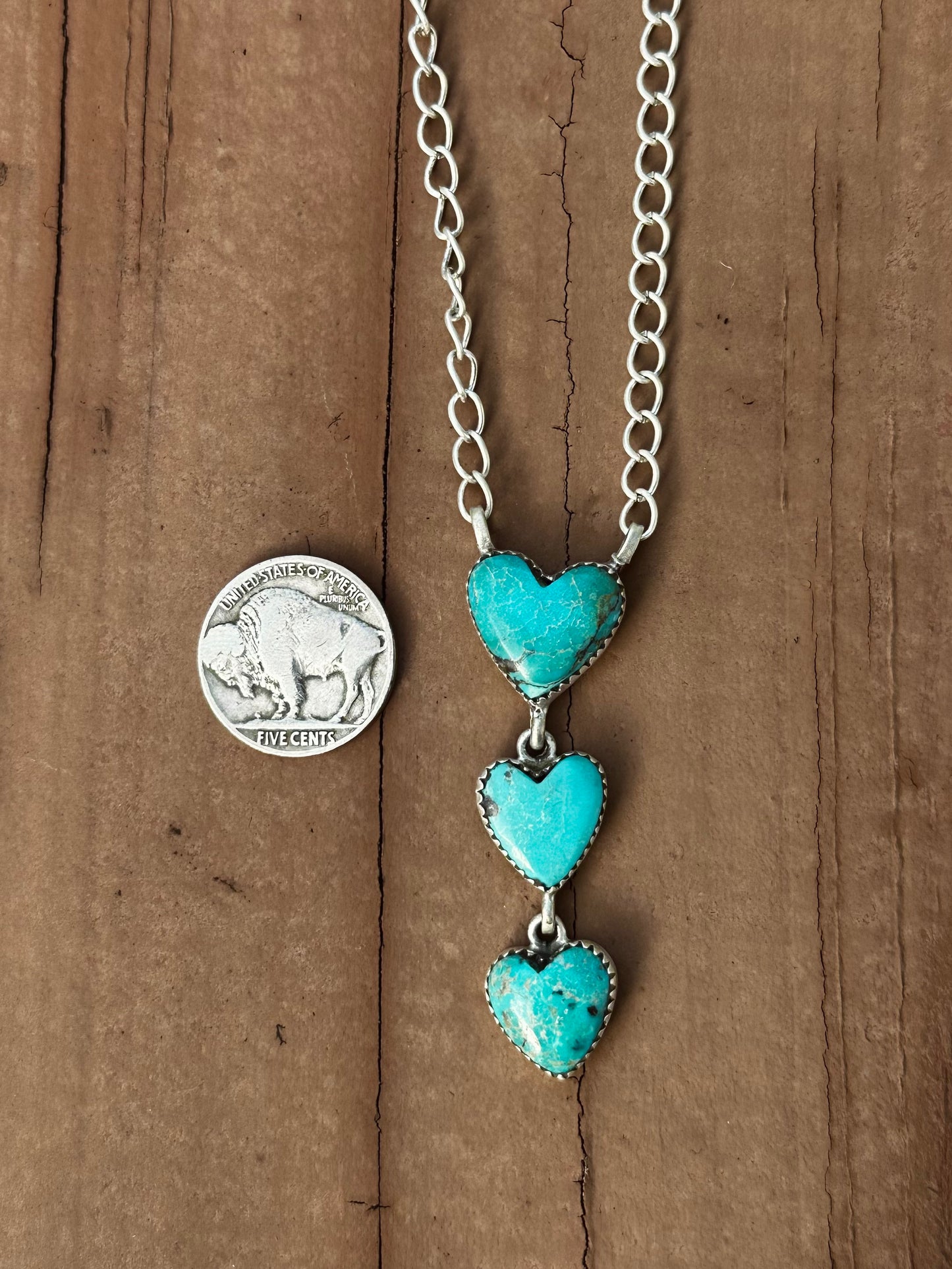 Triple heart necklace