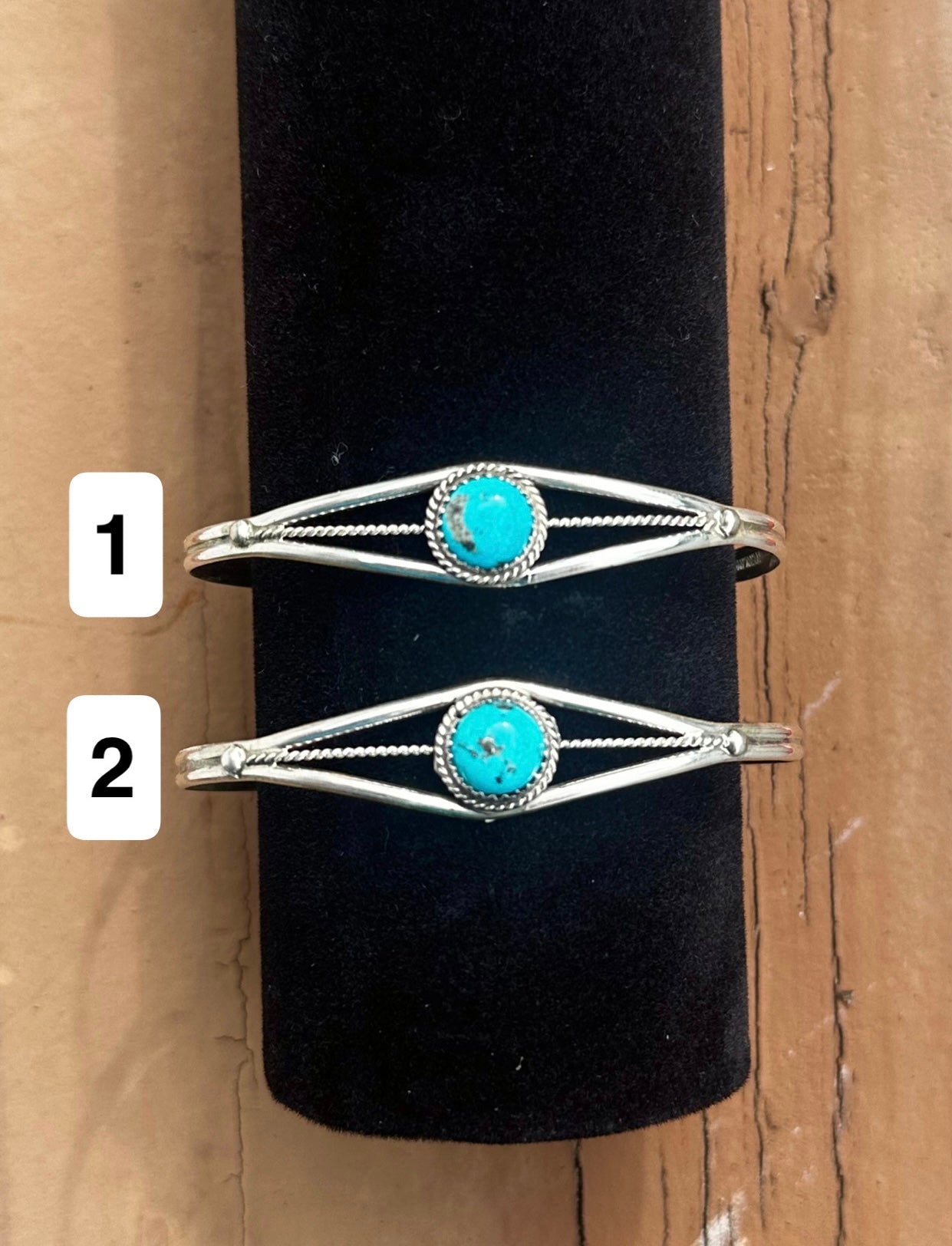 Esther White Navajo made kingman cuff
