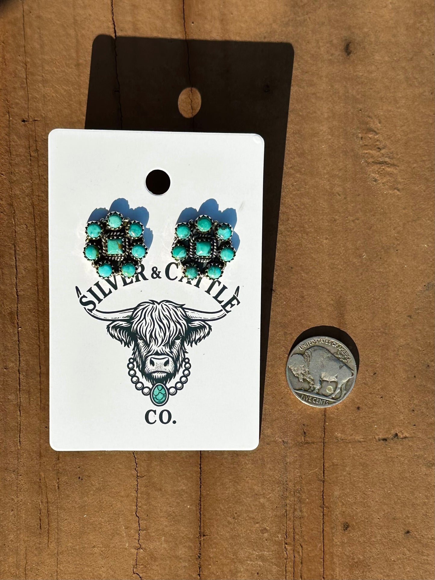 Kingman cluster earrings