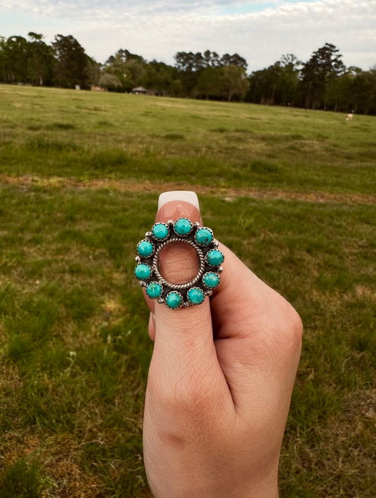 Kingman Turquoise Ring size 6.5