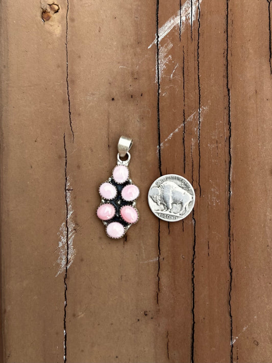Pink conch pendant