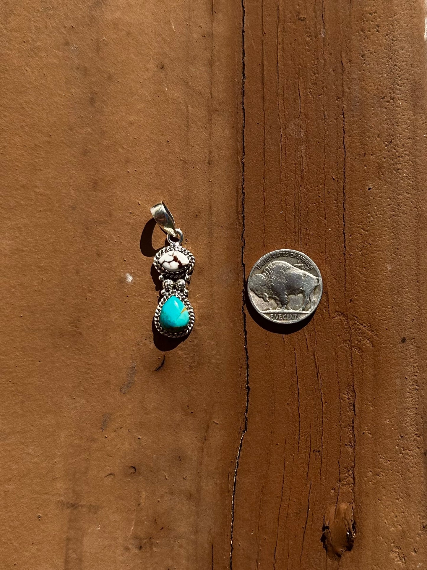 Kingman & wild horse pendant