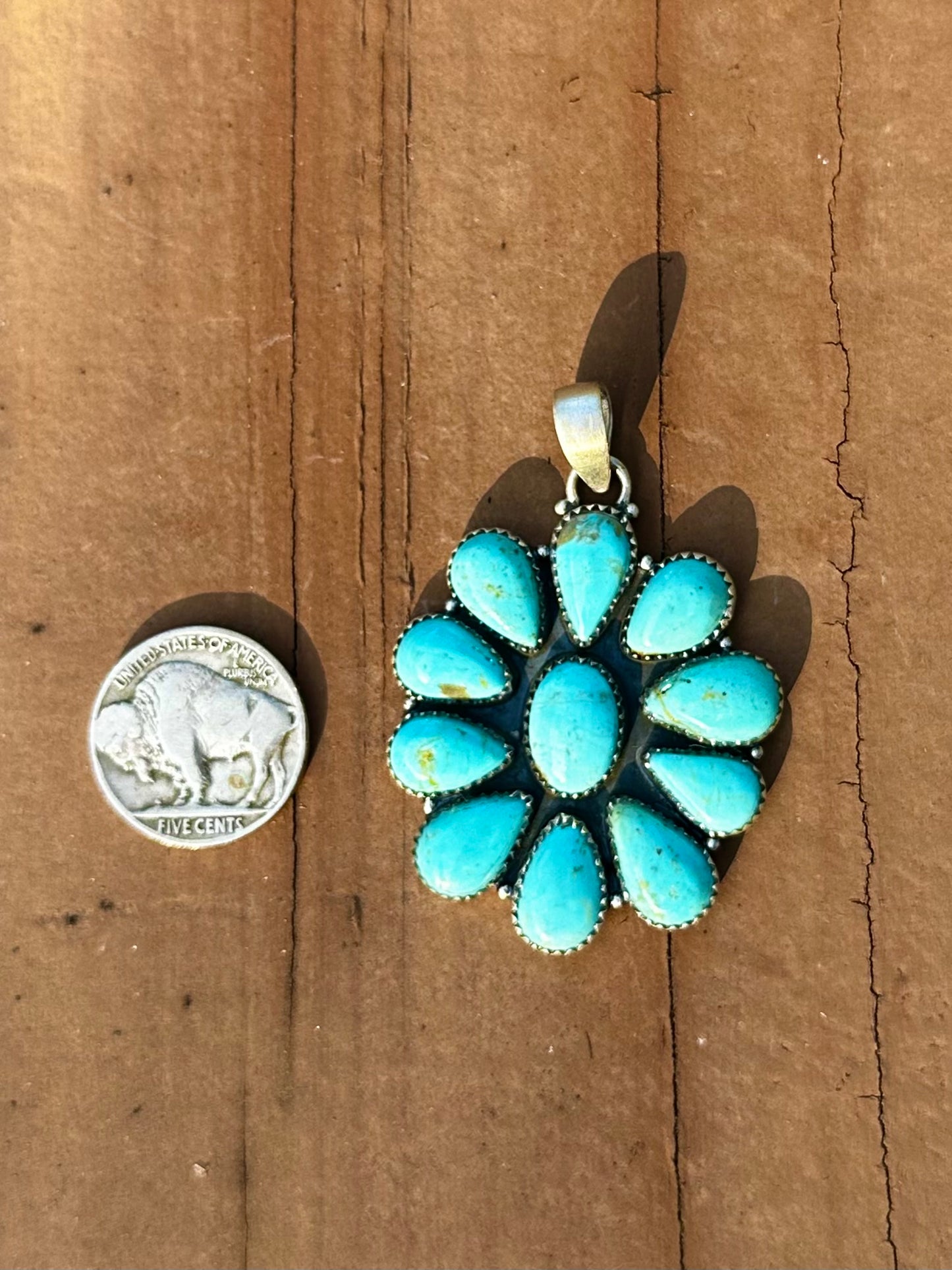 Stella Blue turquoise pendant