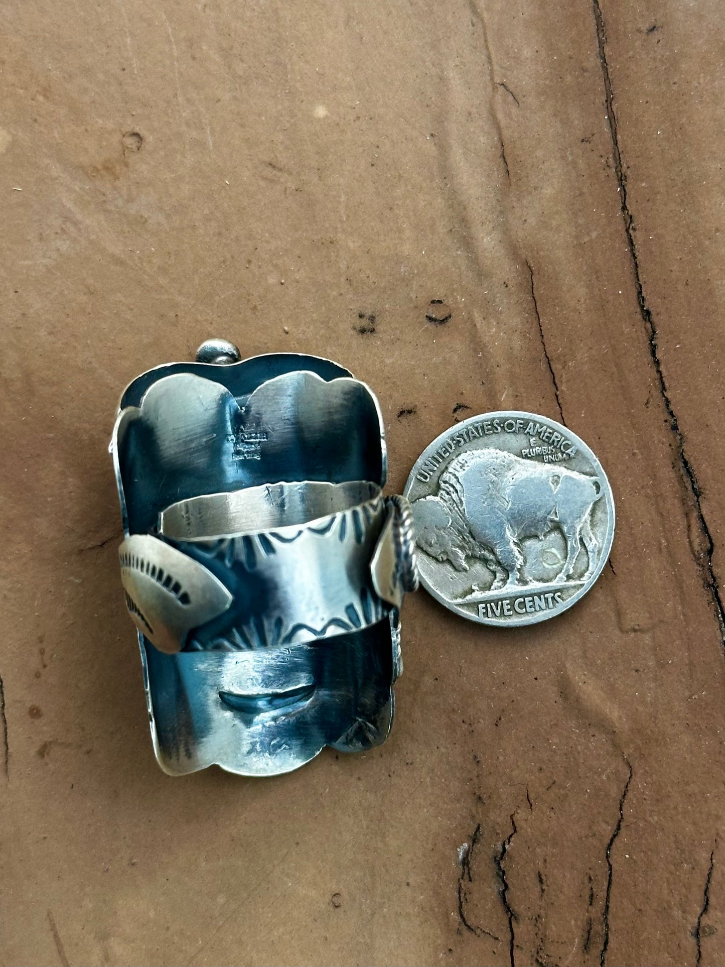 Adjustable Tim Yazzie Kingman Saddle ring