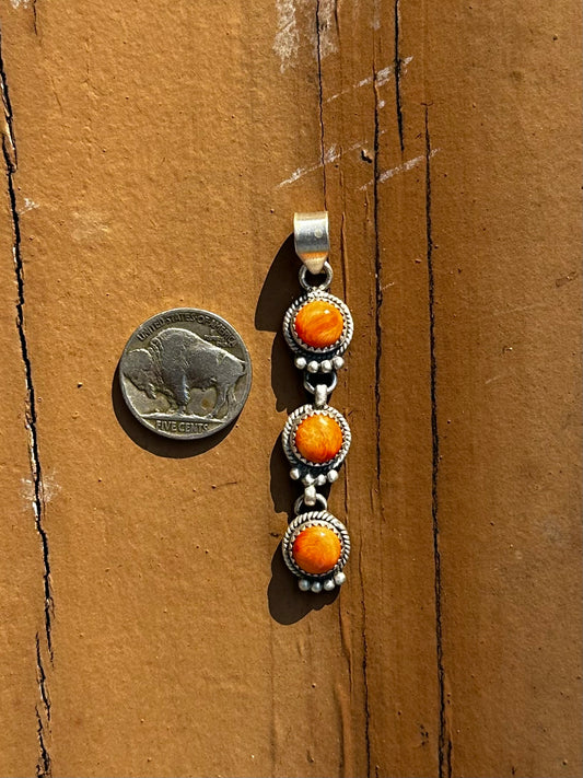Orange spiny pendant