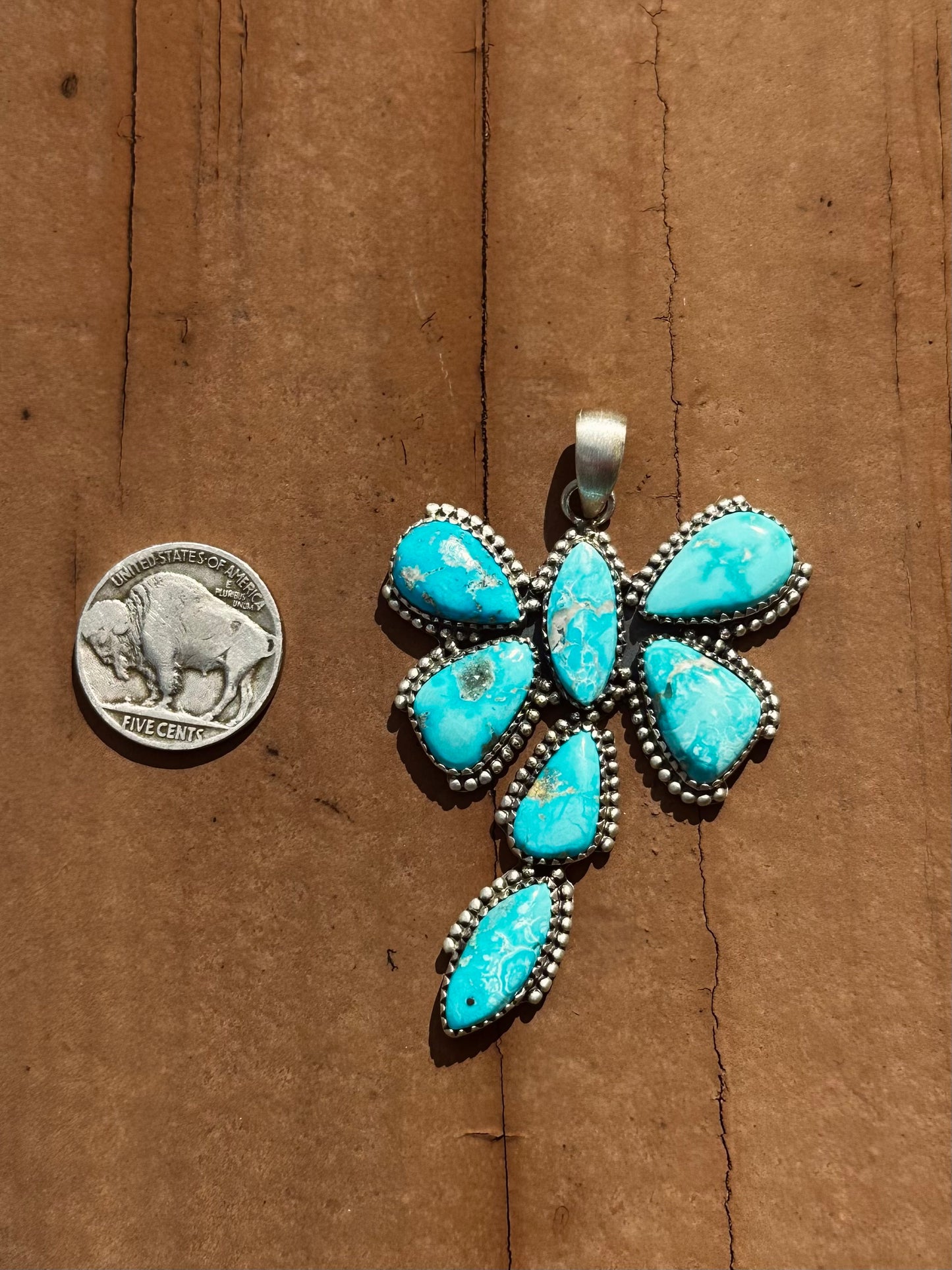 Turquoise dragonfly pendant