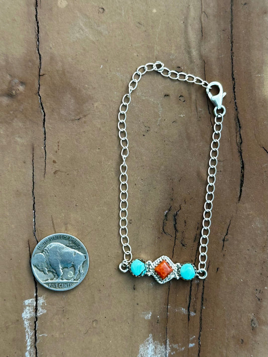 Kingman & orange Mojave bracelet