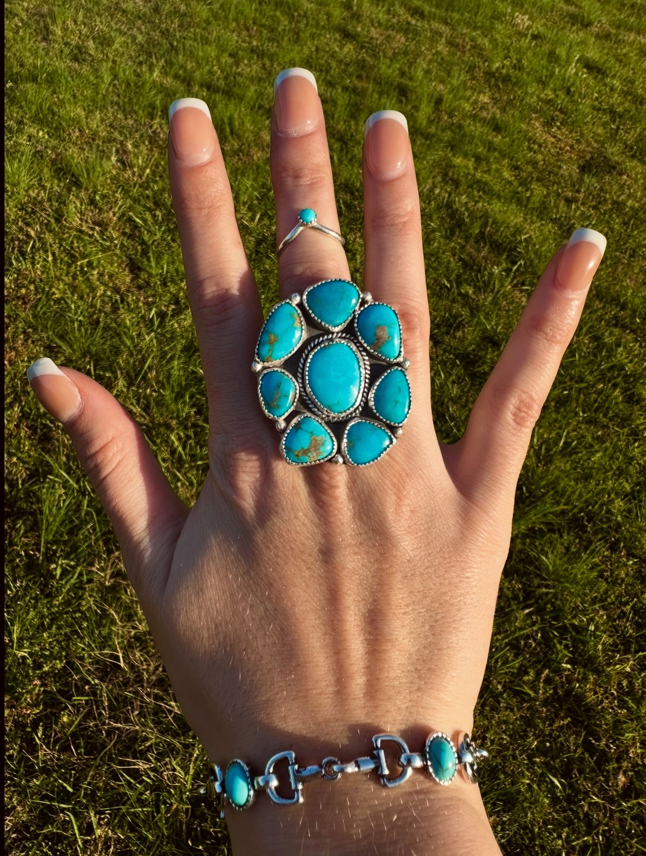 Adjustable Kingman statement ring