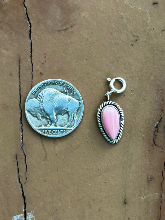 Pink conch charm