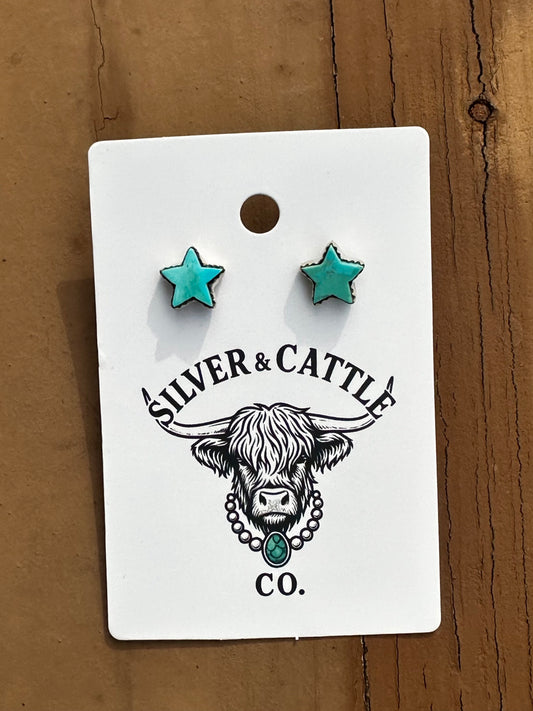 Kingman star stud earrings