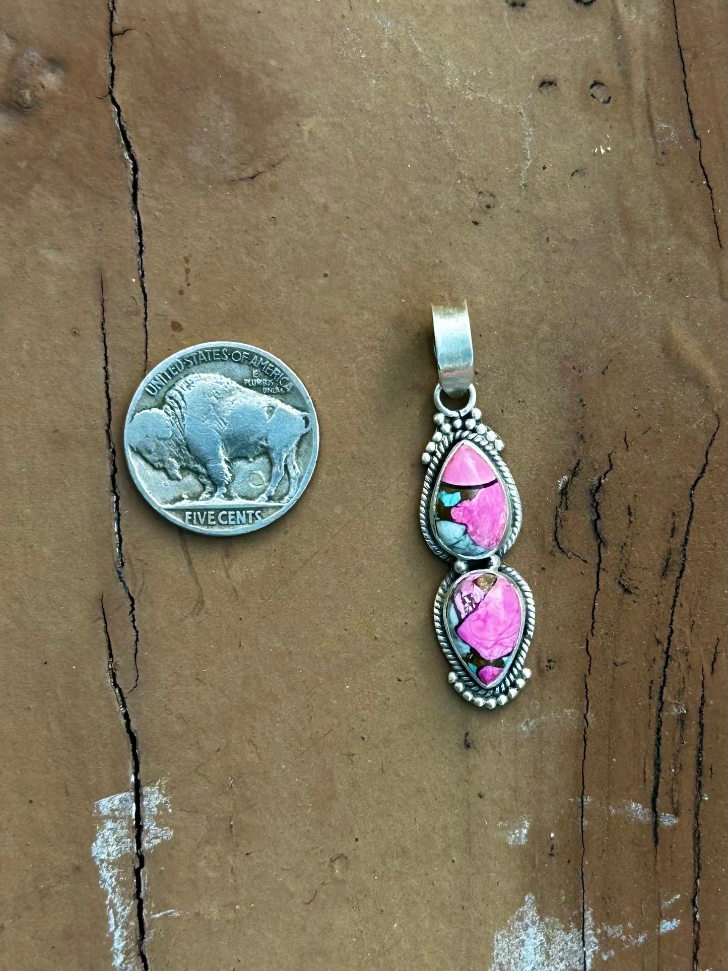 Cotton candy pendant