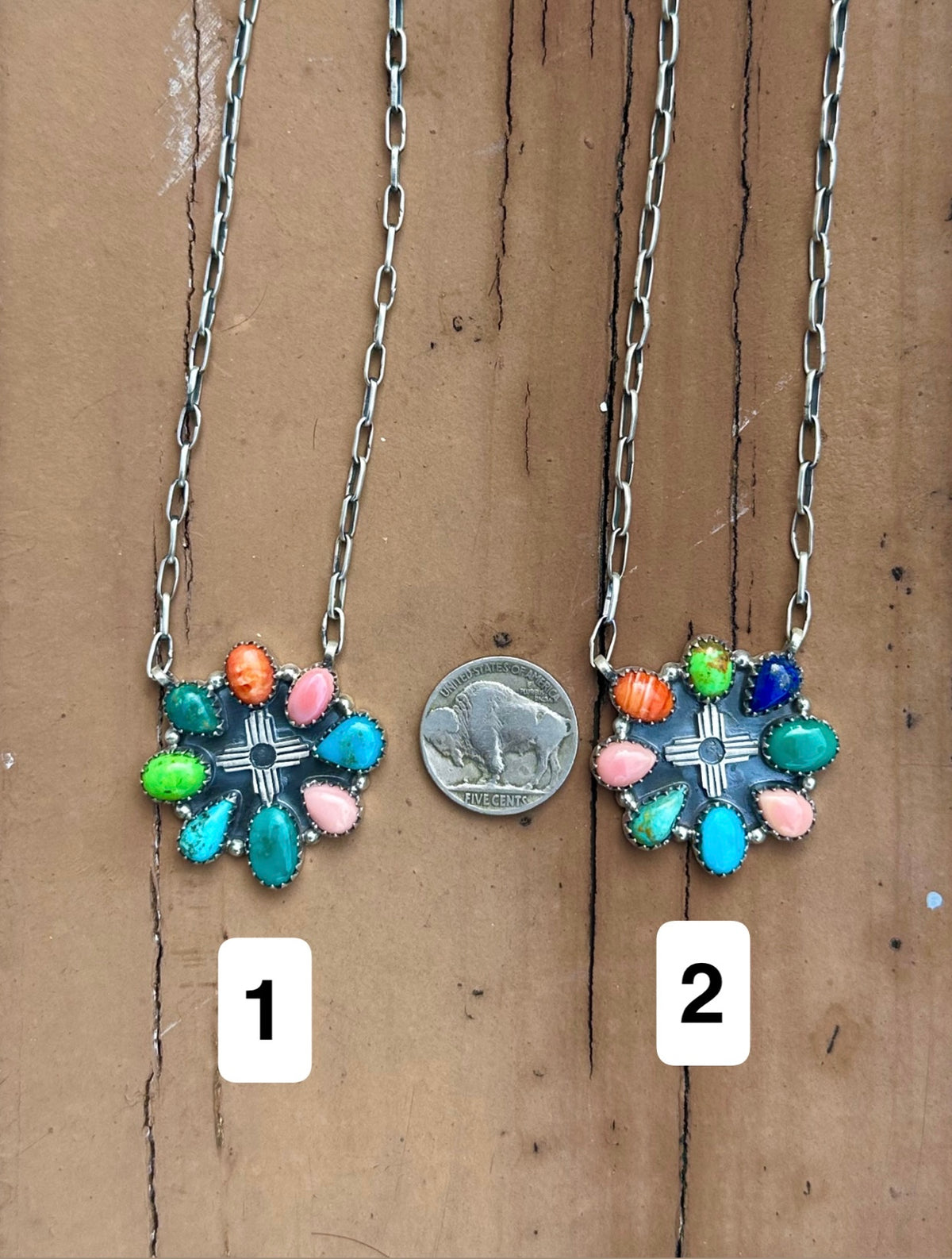 Multi stone Zia necklace