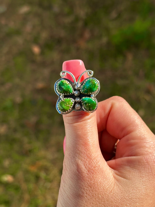 Adjustable Sonoran butterfly ring
