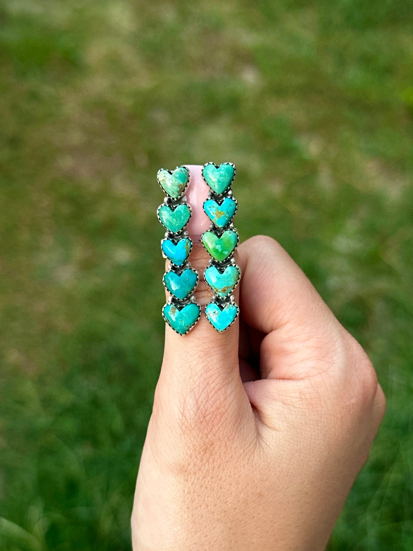 Adjustable Hachita heart floater ring