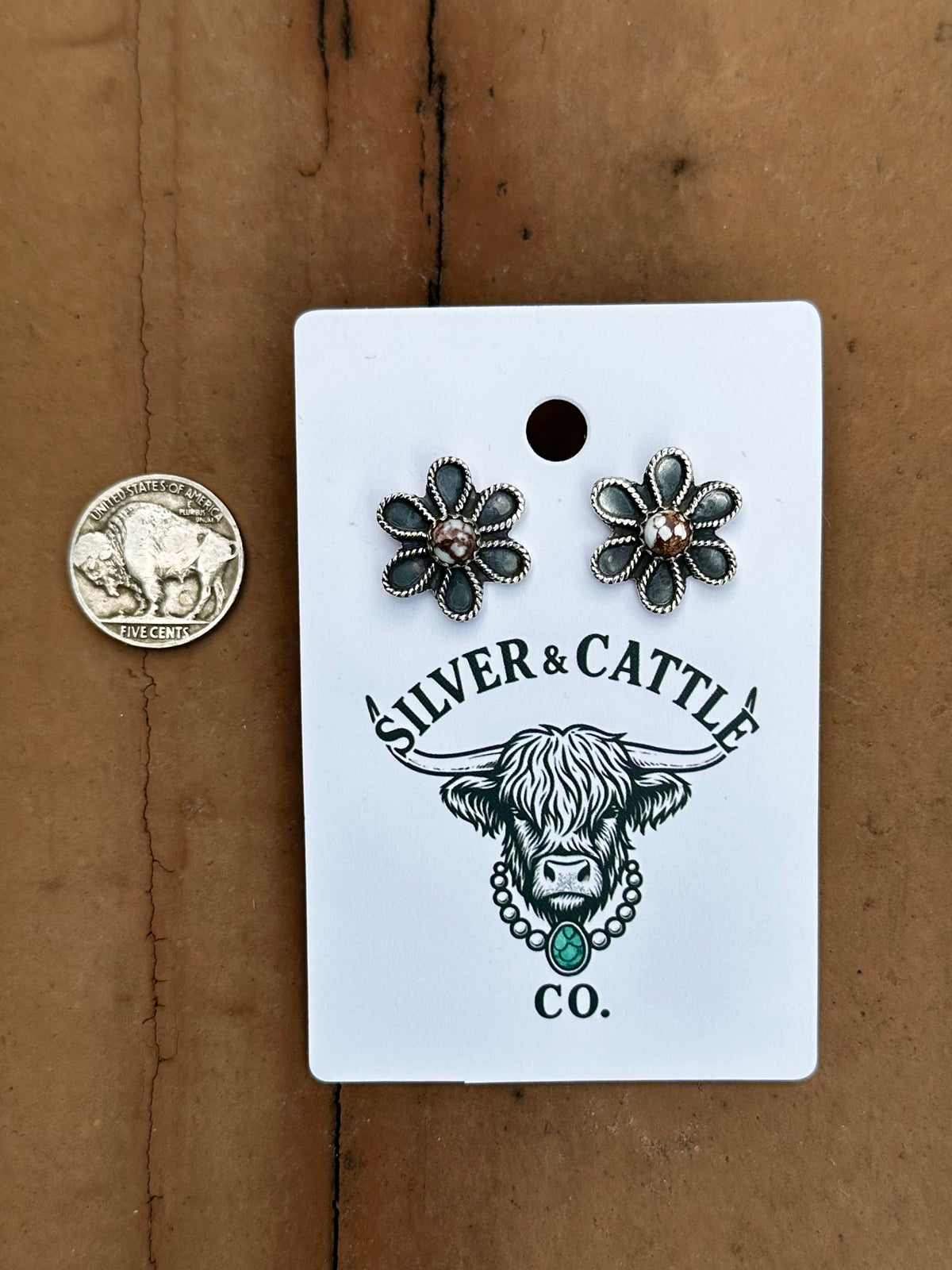 Wild horse flower earrings