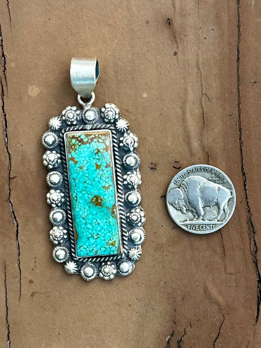 #8 turquoise pendant