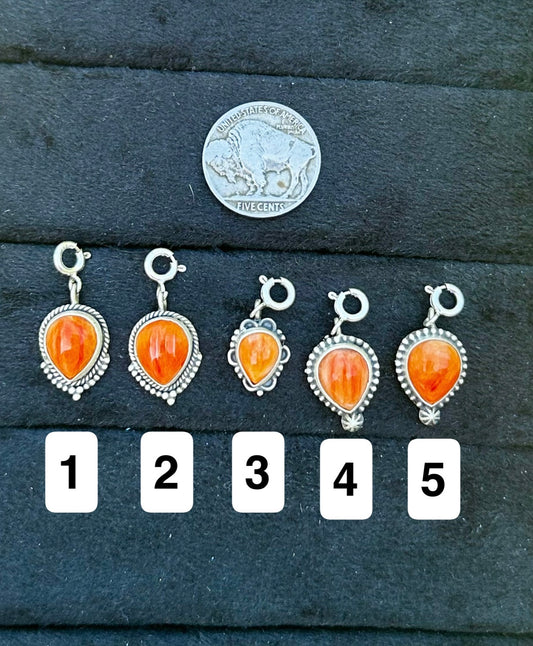 Orange Spiny charm