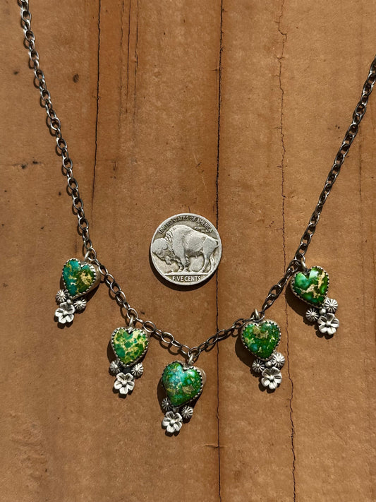 Sonoran heart charm necklace