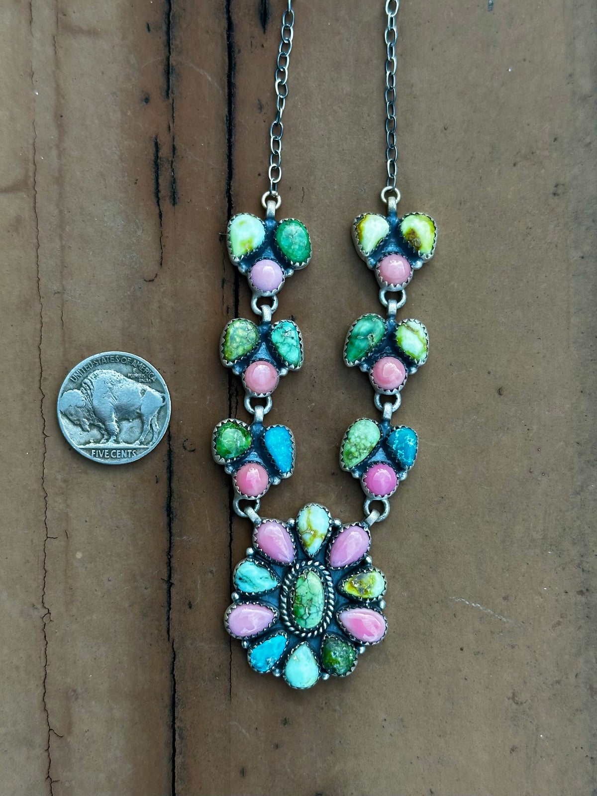 Multi stone necklace