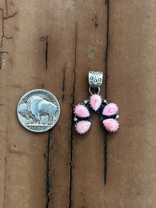 Pink conch Naja pendant