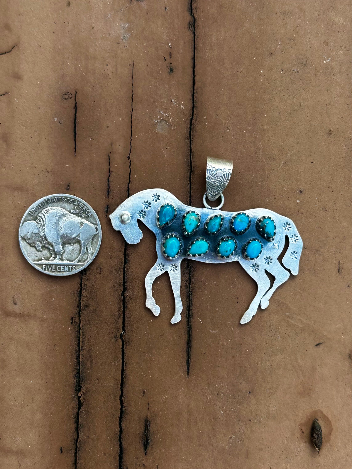 Kingman horse pendant