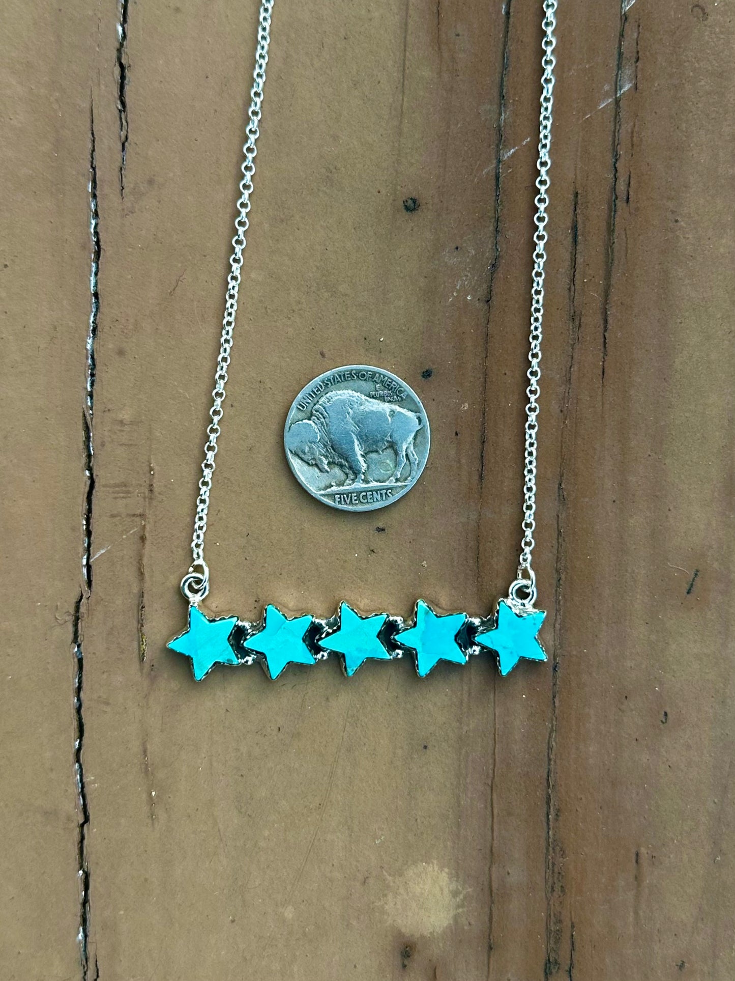 Kingman star bar necklace
