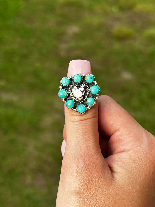 Adjustable Kingman and wild horse ring