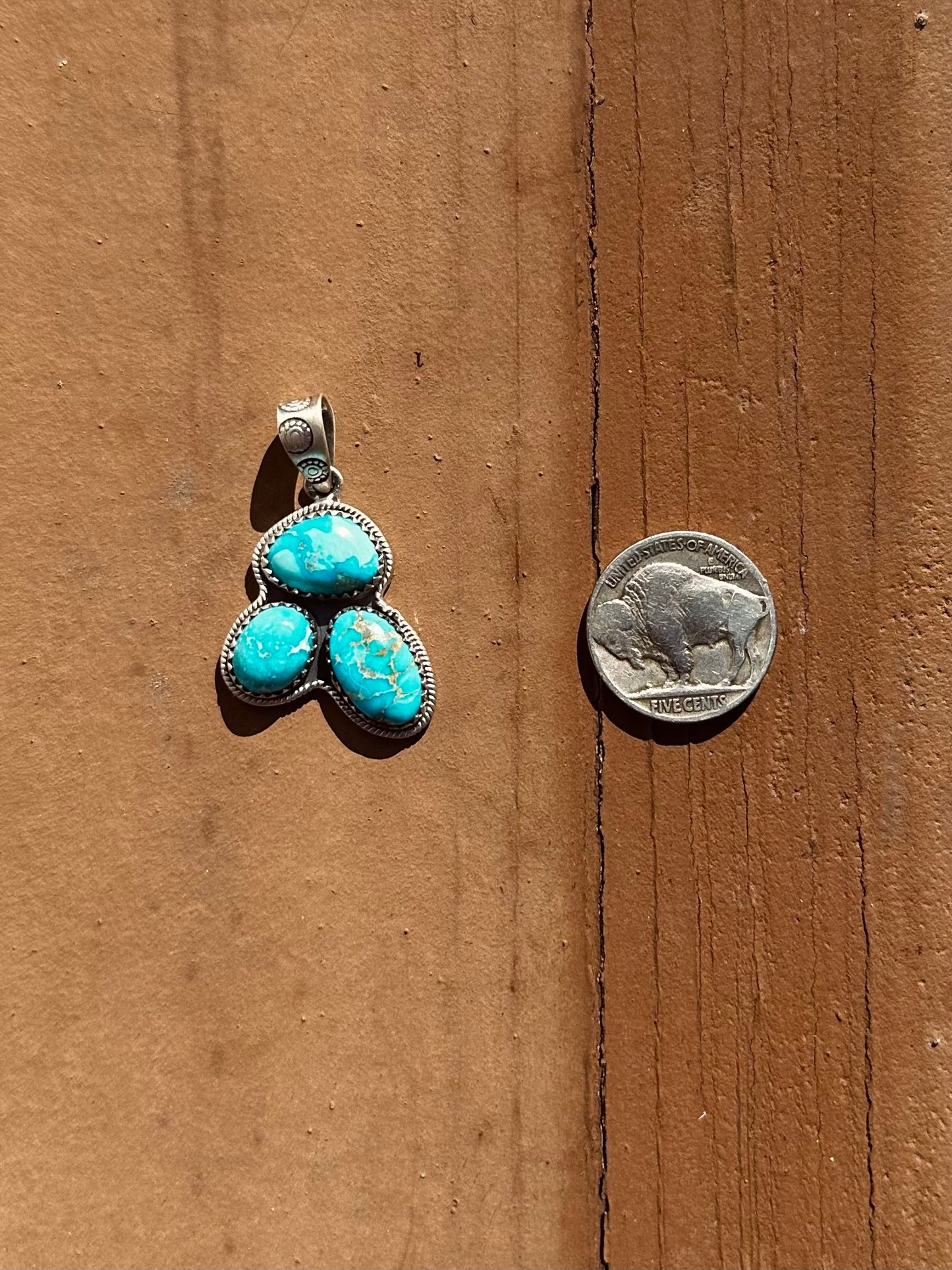 Blue Bird Turquoise pendant