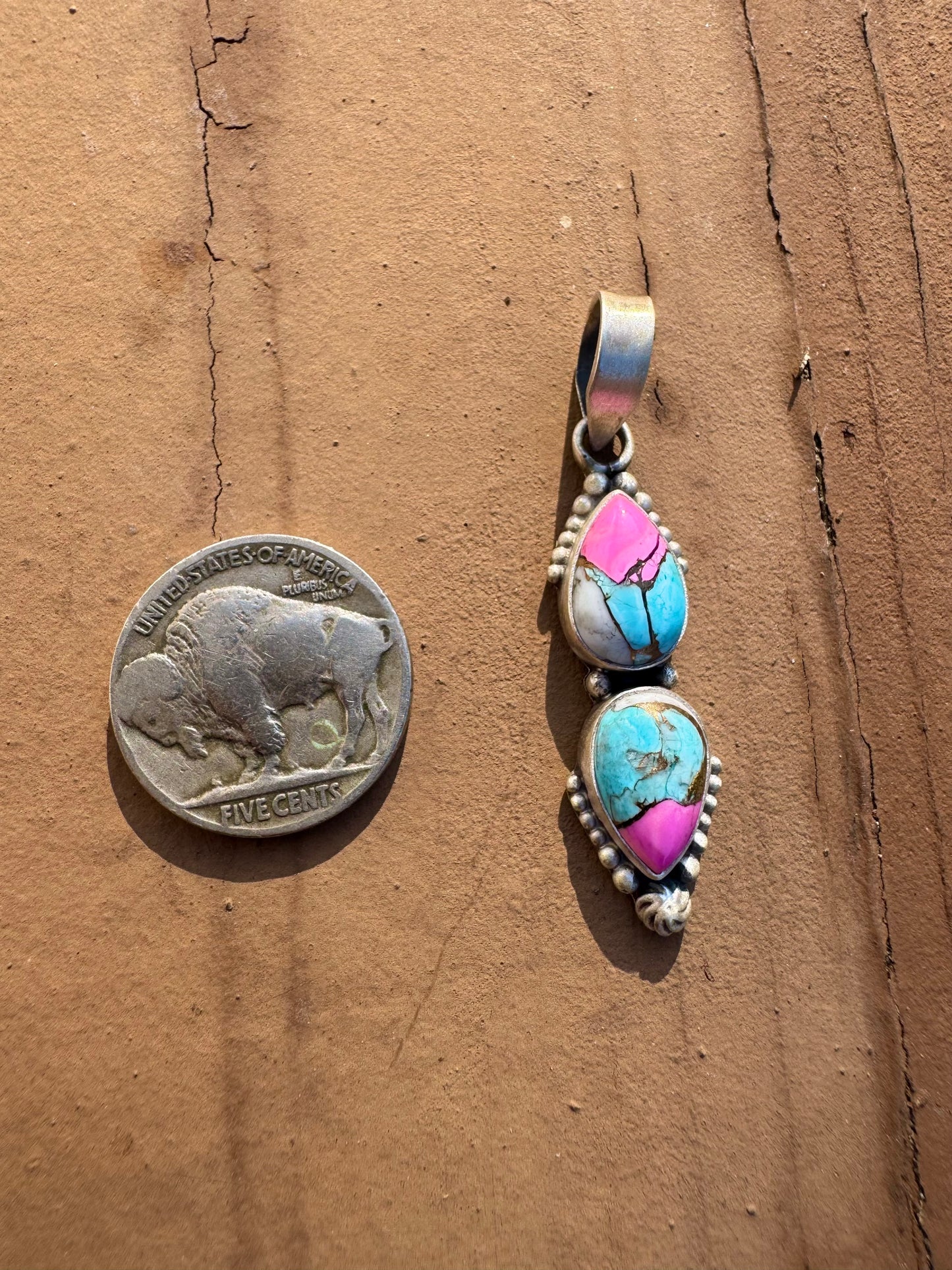 Cotton candy pendant