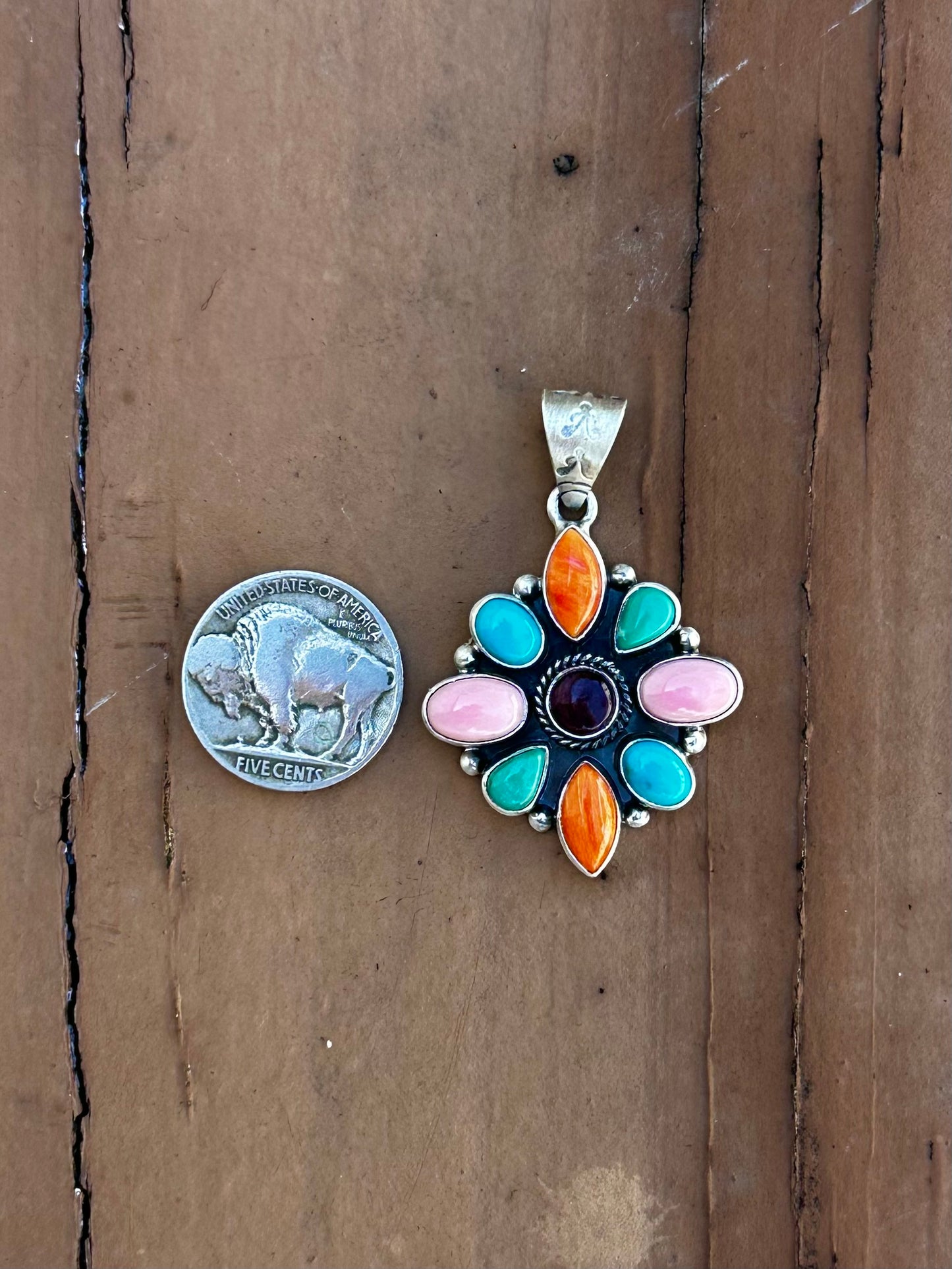 Multi stone pendant