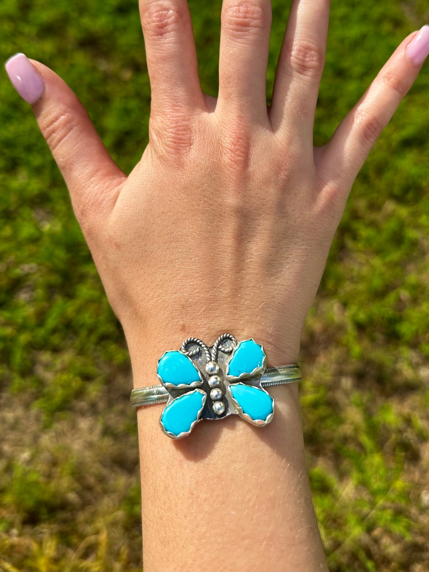 Kingman butterfly cuff