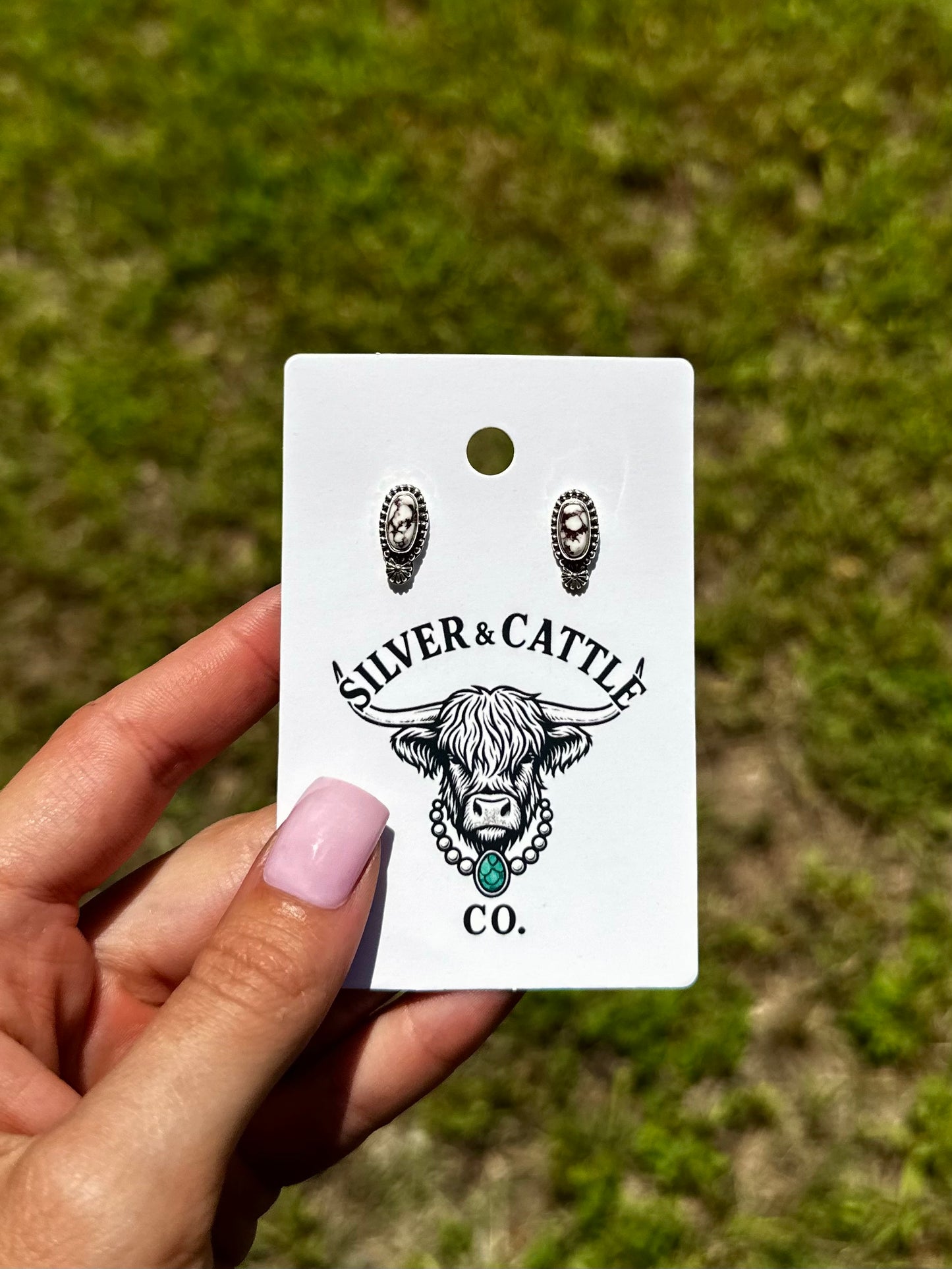 Wild horse stud earrings