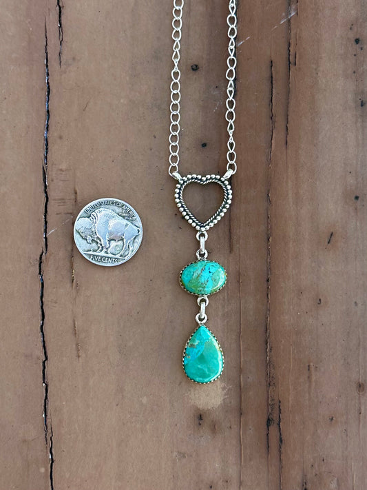 Turquoise heart necklace