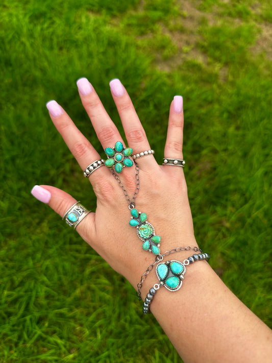 Kingman rose hand chain