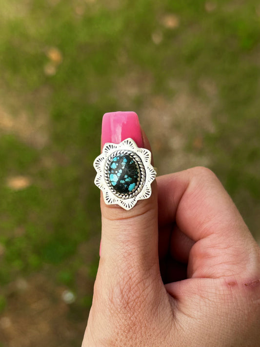 Adjustable Blue moon ring