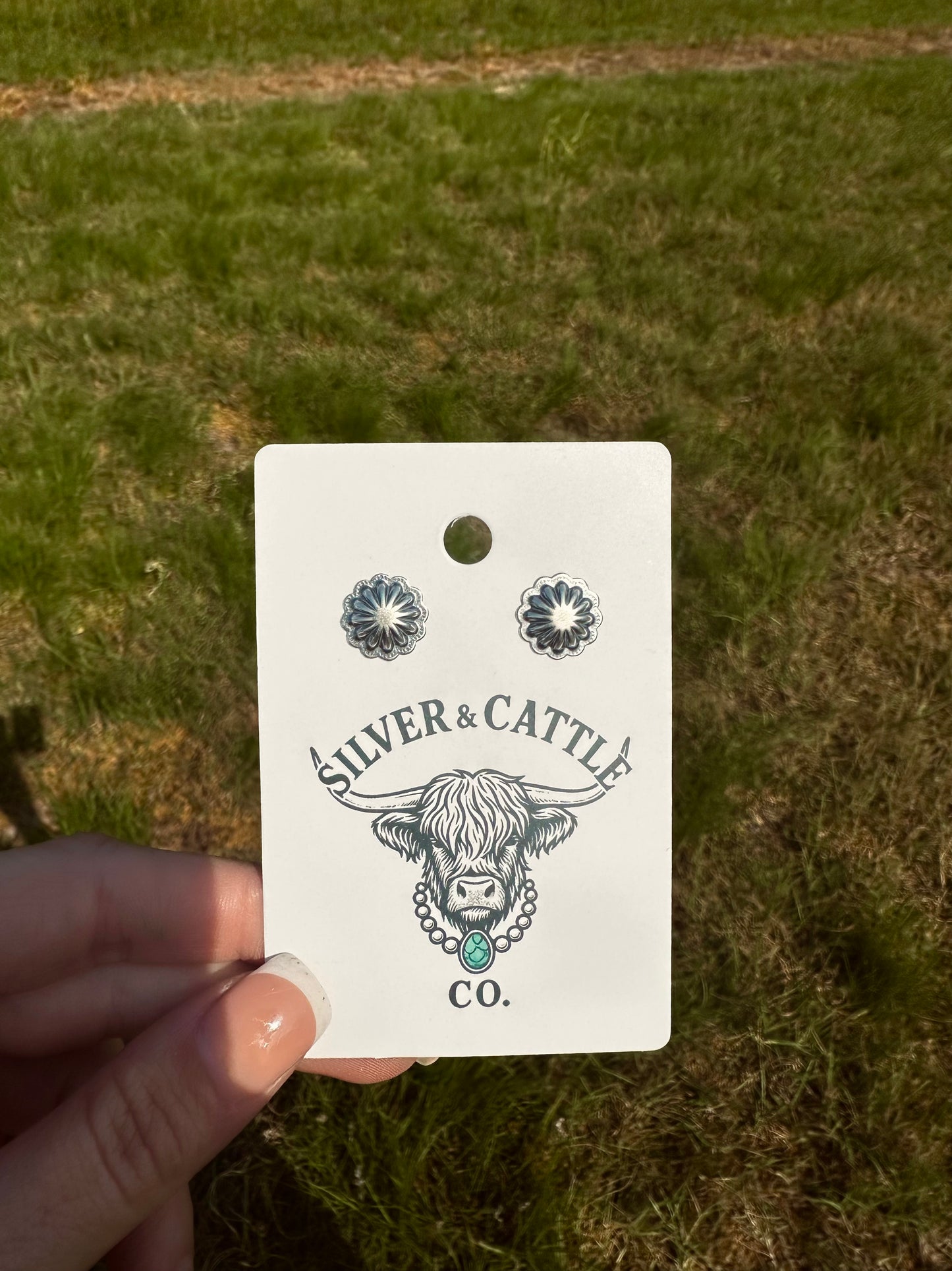 Sterling stud earrings