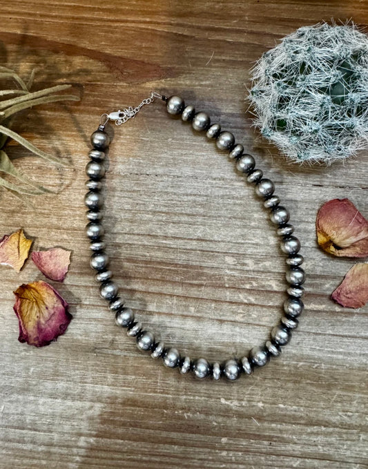 No. 10 — Sterling Pearl Necklace