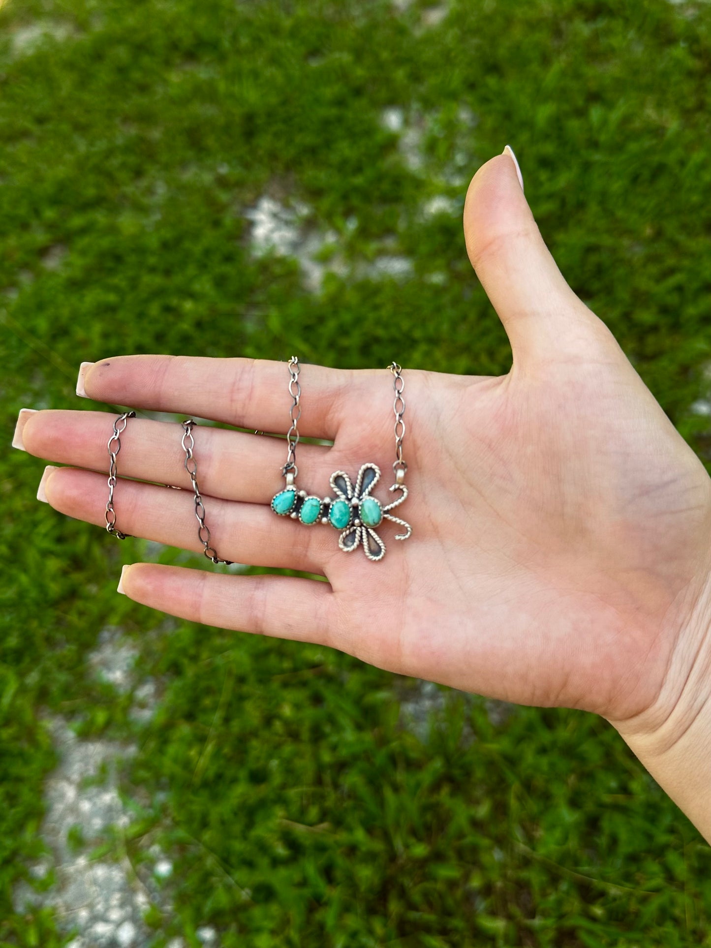 Kingman dragonfly necklace