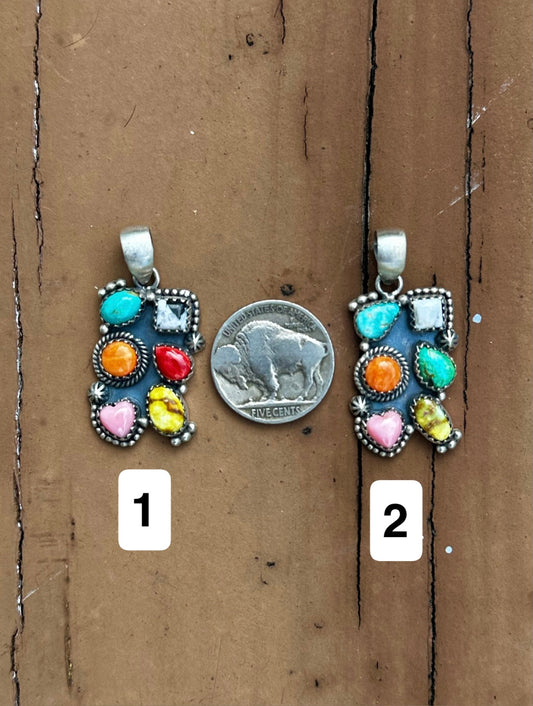 Multi stone pendant